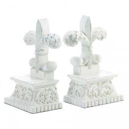 Accent Plus Fleur-de-Lis Bookends Set