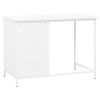 vidaXL Industrial Desk with Drawers White 41.3"x20.5"x29.5" Steel